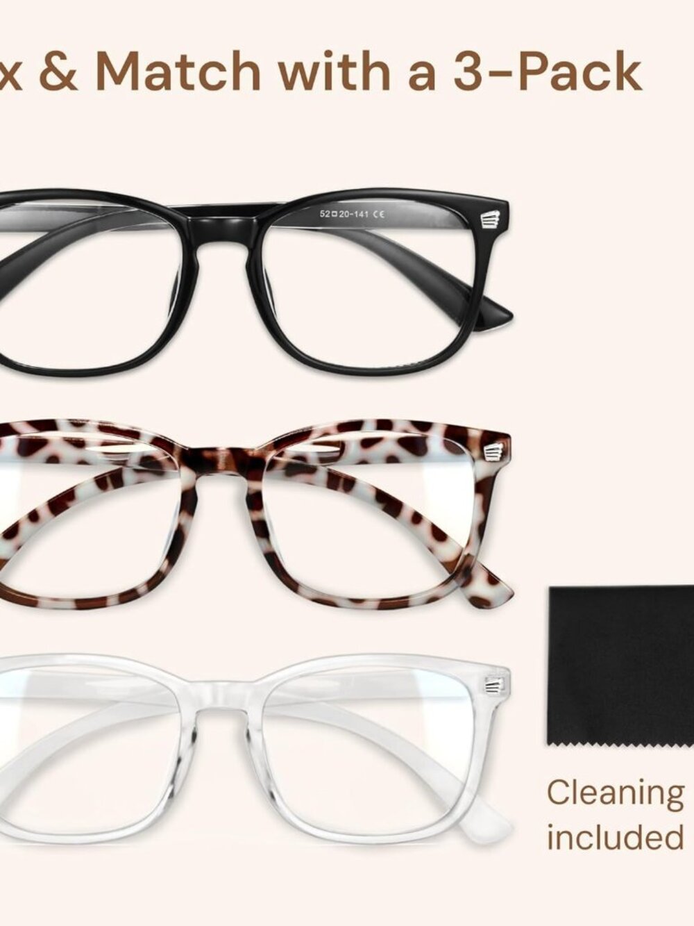 Stylish Eyewear Frame Accessories - Blue Light Glasses for Woman - Picture 5 of 5